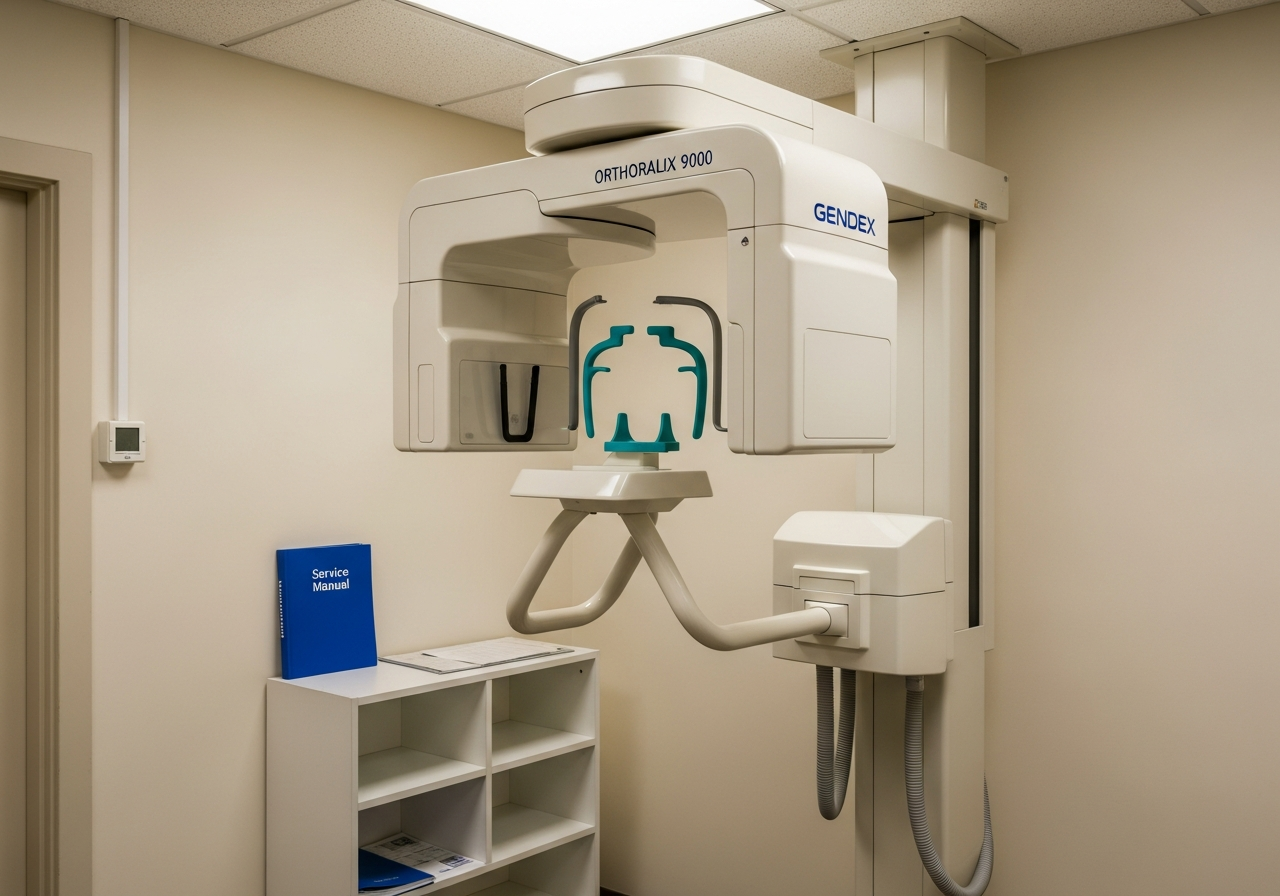 Gerät zur digitalen Panoramaröntgendiagnostik im Praxisraum